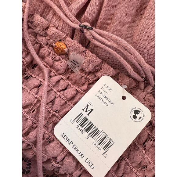 New FREE PEOPLE Women's Rose Pink Adella Slip Dress Size M - Picture 7 of 11